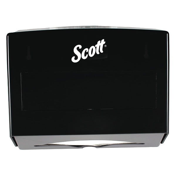 Scottfoldâ¢ Folded Towel Dispenser (09215), Black, 10.75