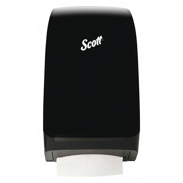 Scottfoldâ¢ Folded Towel Dispenser (39711), Black, 10.66