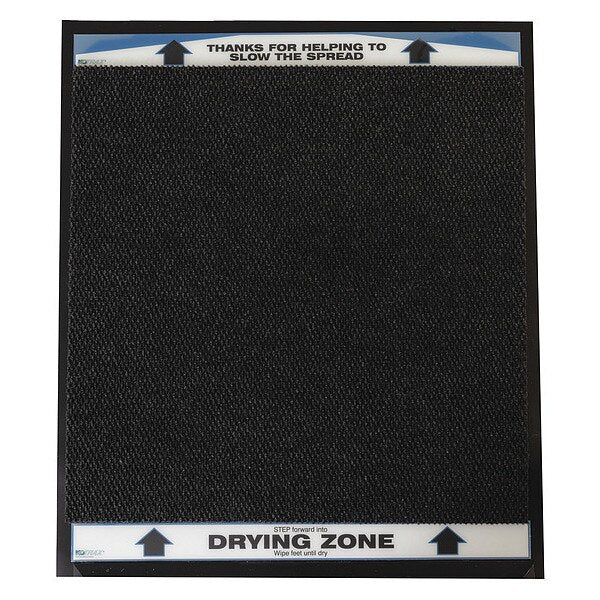 Black Replacement Mat for Drying Zone 2 Ft W x 4 ft L, 1/4 in