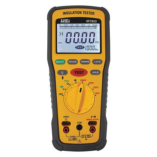 NIST Certified IP42 Advanced Insulation Resistance Tester 600V AC/DC