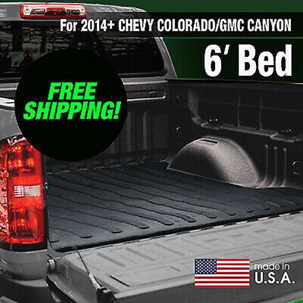 Truck Bed Mat, Black, Unfinished, Rubber