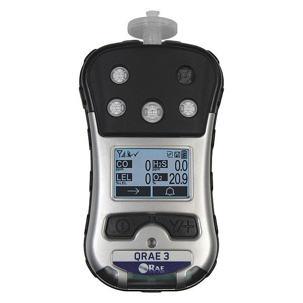 Multi-Gas Detector, 14 hr Battery Life, Gray