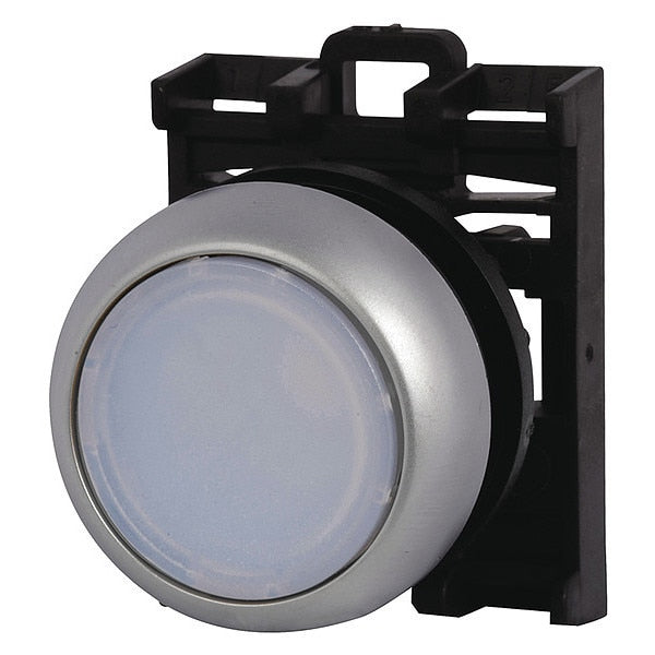 Ill Mtn Pb Sil-bzl Flsh Blu, 22.5 mm, White