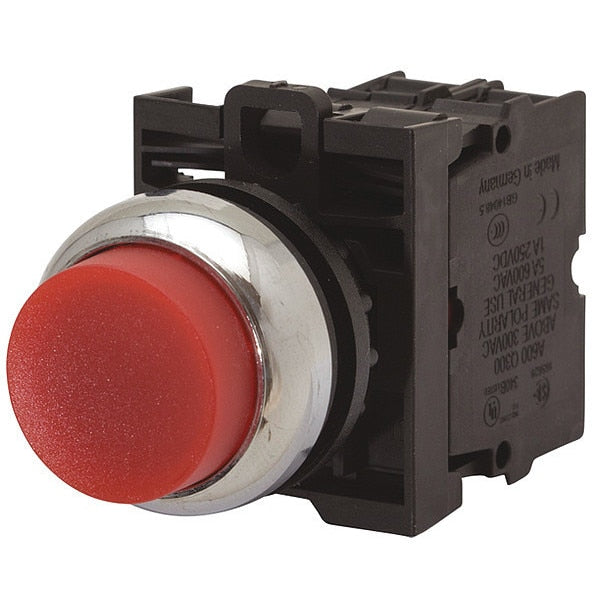 Push Button, 22.5 mm, 1NO/1NC, Red