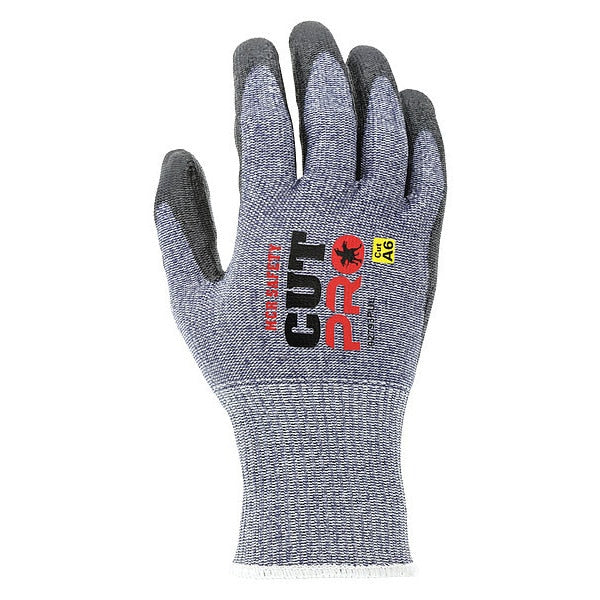 CutRes Gloves, Blk/Bl, M, VF, 60JA72, PK12