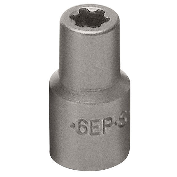 Socket, 1/4 in Drive, 6-Point Shape