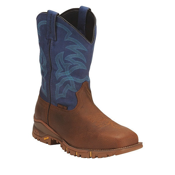 8-1/2 Size Men's Wellington Boot Steel Work Boot , Blue