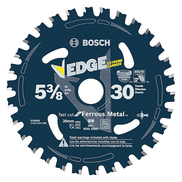 Circular Saw Blade, 5 3/8 in, 30 Teeth