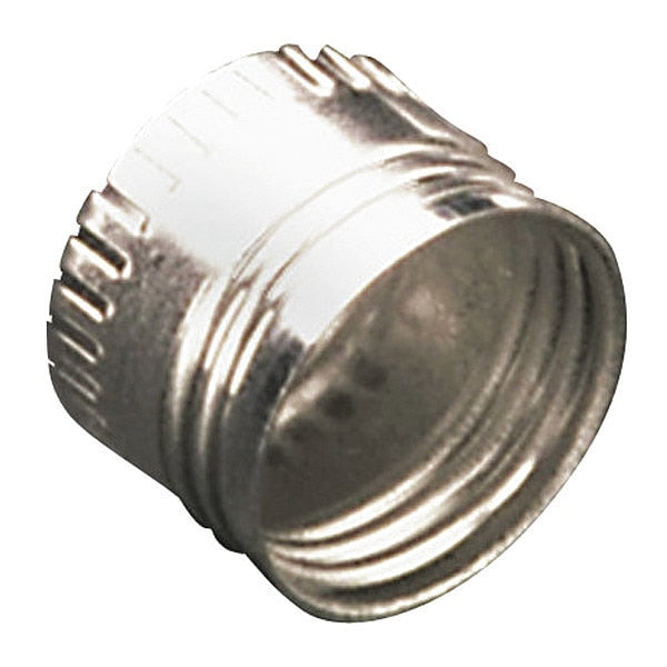 Threaded Aluminum Cap, Sliver, Aluminum Alloy 1000 PK
