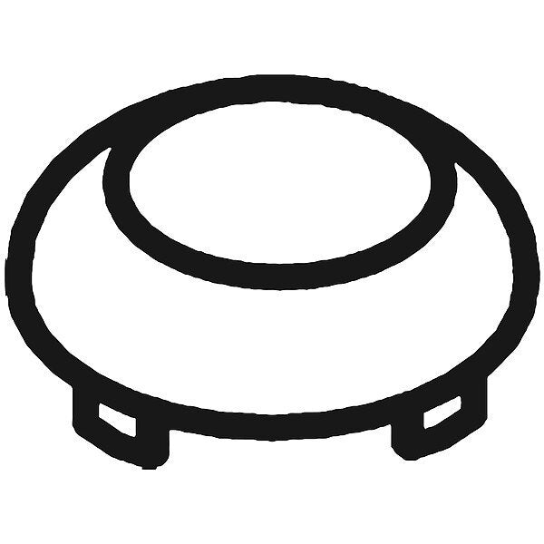 Plug Button, White, Hot/Cold Water Temp.
