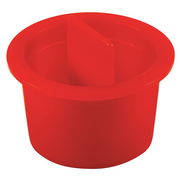 Center Pull-Tab Tapered Plug, Red, Low-Density Polyethylene 1000 PK