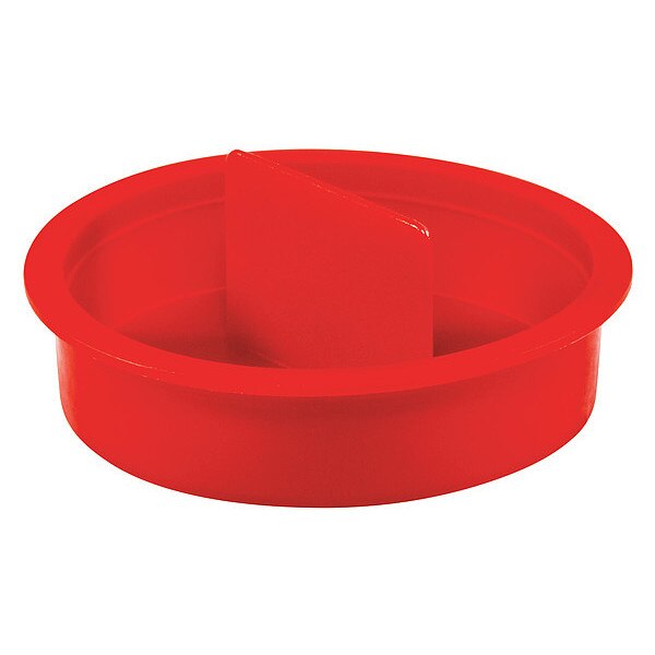 Center Pull-Tab Tapered Plug, Red, Low-Density Polyethylene 200 PK