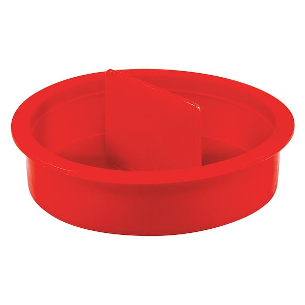 Center Pull-Tab Tapered Plug, Red, Low-Density Polyethylene 1500 PK