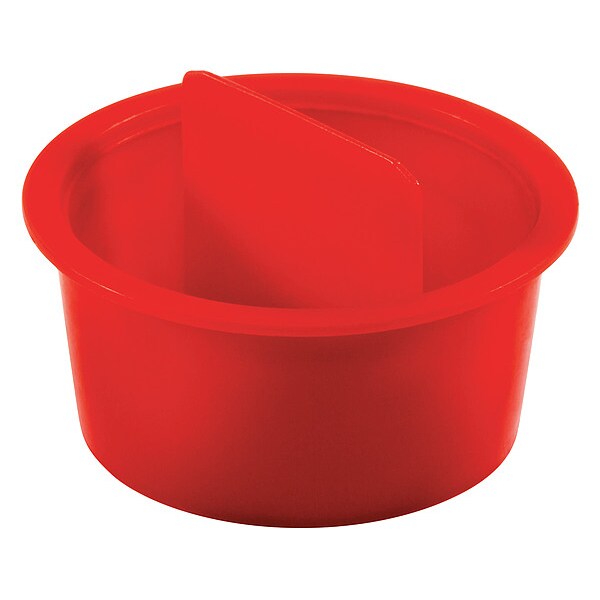 Center Pull-Tab Tapered Plug, Red, Low-Density Polyethylene 1000 PK