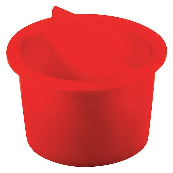 Center Pull-Tab Tapered Plug, Red, Low-Density Polyethylene 300 PK