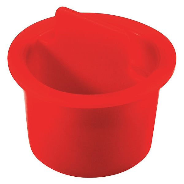 Center Pull-Tab Tapered Plug, Red, Low-Density Polyethylene 5000 PK