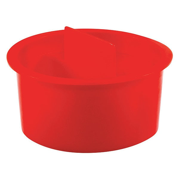 Center Pull-Tab Tapered Plug, Red, Low-Density Polyethylene 100 PK