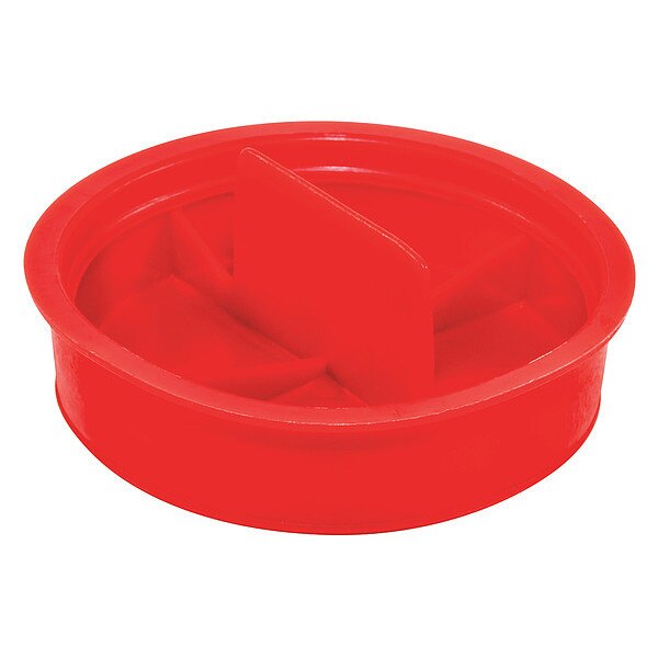 Center Pull-Tab Tapered Plug, Red, Low-Density Polyethylene 700 PK