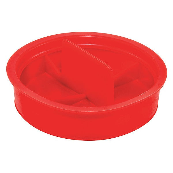 Center Pull-Tab Tapered Plug, Red, Low-Density Polyethylene 3500 PK