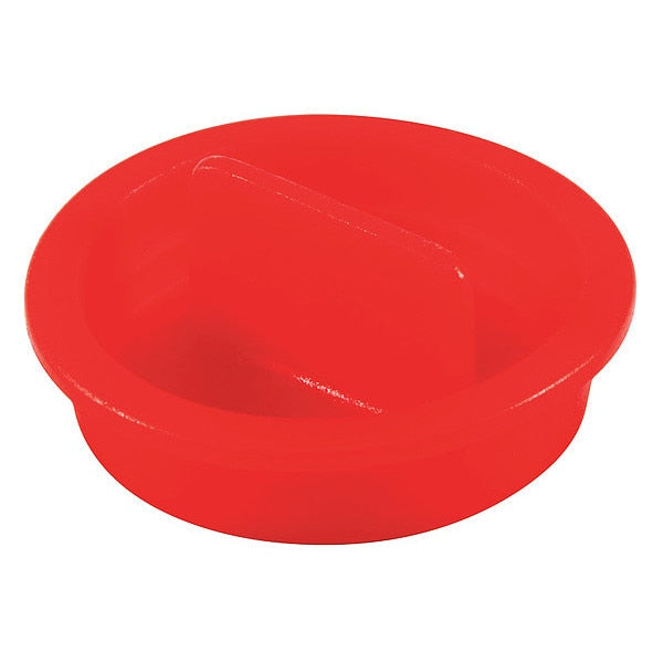 Center Pull-Tab Tapered Plug, Red, Low-Density Polyethylene 1000 PK