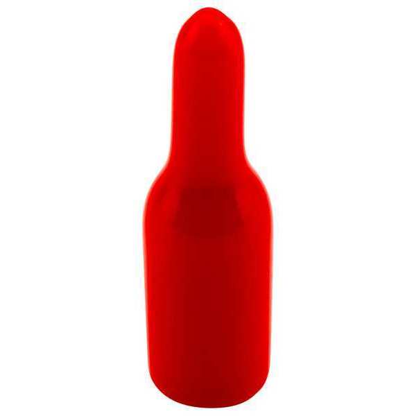 E-Z Pull-Tab Vinyl Cap, Black, Red, Vinyl 1000 PK