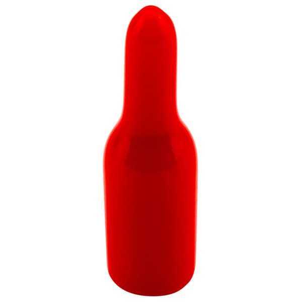 E-Z Pull-Tab Vinyl Cap, Black, Red, Vinyl 800 PK