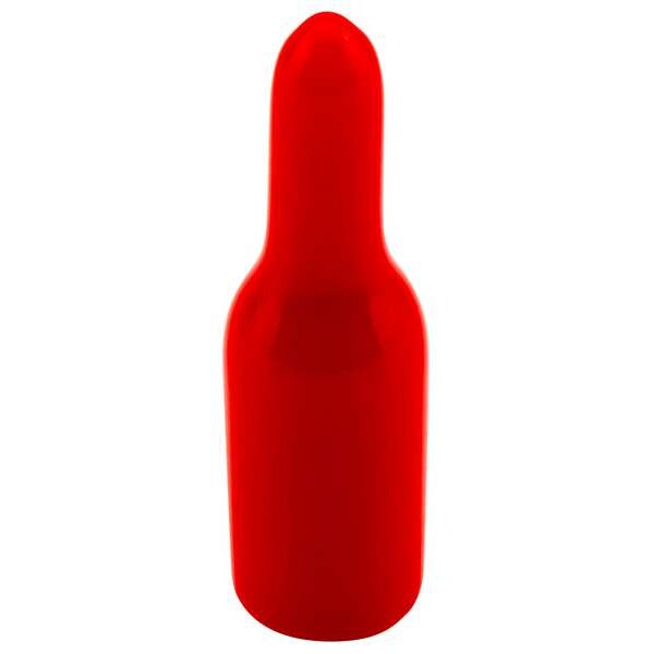 E-Z Pull-Tab Vinyl Cap, Black, Red, Vinyl 800 PK