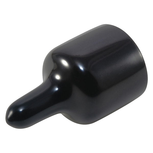 E-Z Pull-Tab Vinyl Cap, Black, Red, Vinyl 1500 PK