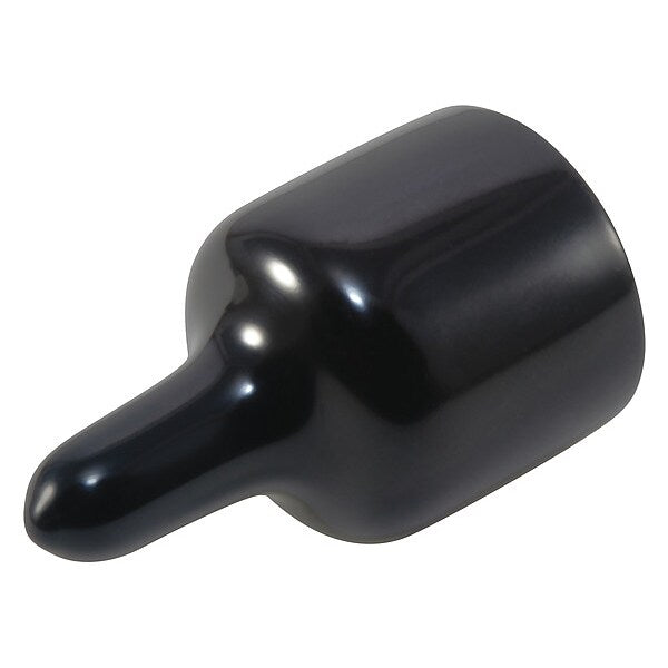 E-Z Pull-Tab Vinyl Cap, Black, Red, Vinyl 1500 PK