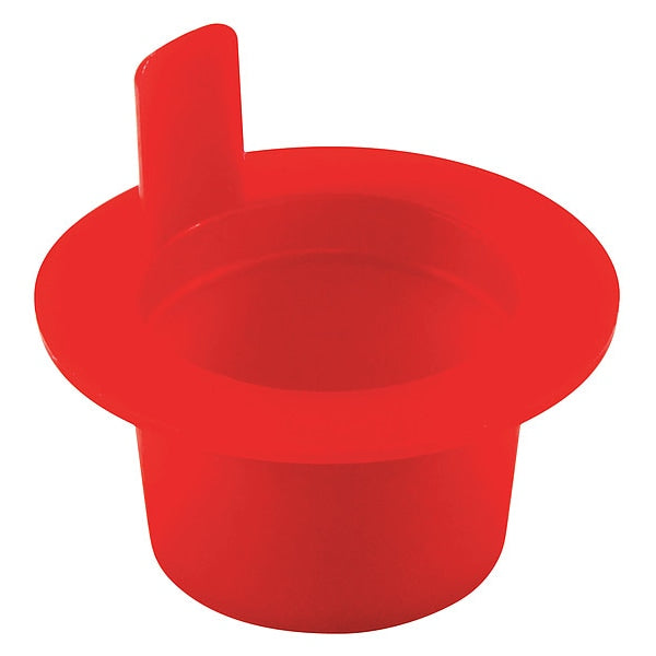 Side Lift-Tab Tapered Plug, Red, Low-Density Polyethylene 5000 PK