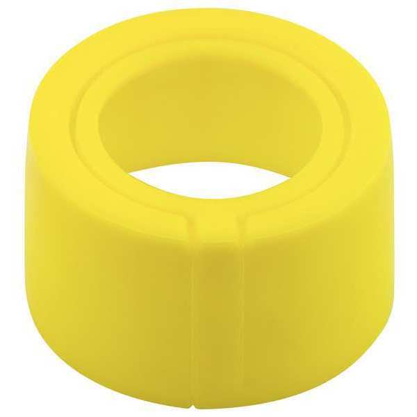 OPEN END THREAD PROTEC, Black, Yellow, Low Density Polyethylene 750 PK
