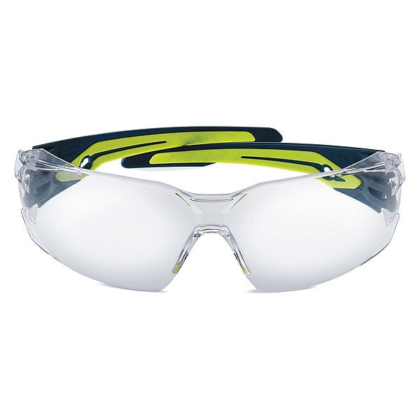 Safety Glasses, Wraparound Clear Polycarbonate Lens, Anti-Fog, Scratch-Resistant