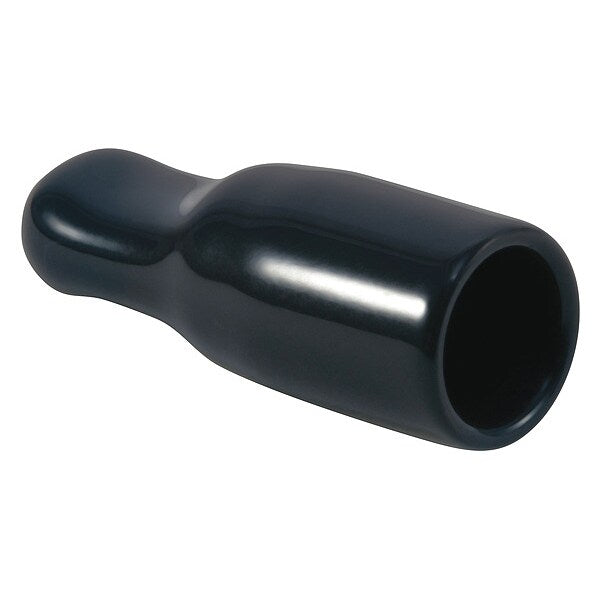 Vinyl Ergonomic Pull-Tab Cap, Black, Red, Vinyl 8000 PK
