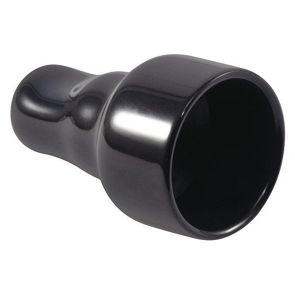 Vinyl Ergonomic Pull-Tab Cap, Black, Red, Vinyl 2000 PK