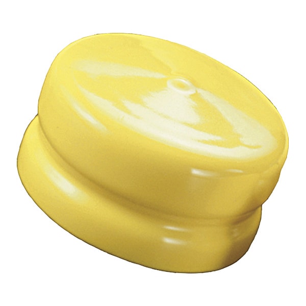 Vinyl Flange Cover, Yellow, Vinyl 10 PK
