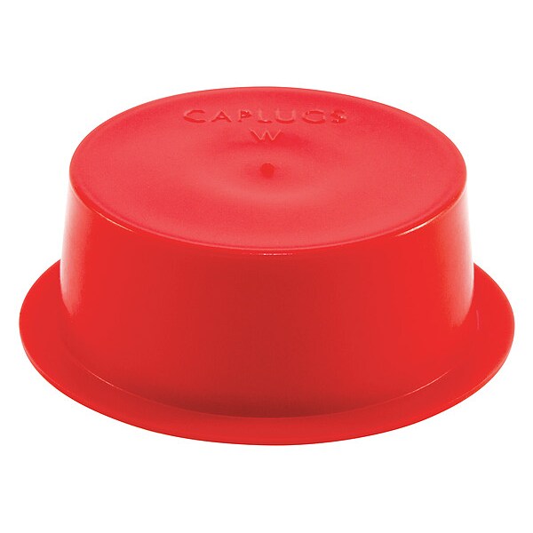 Tapered Wide Flange Cap/Plug, Red, 500 PK