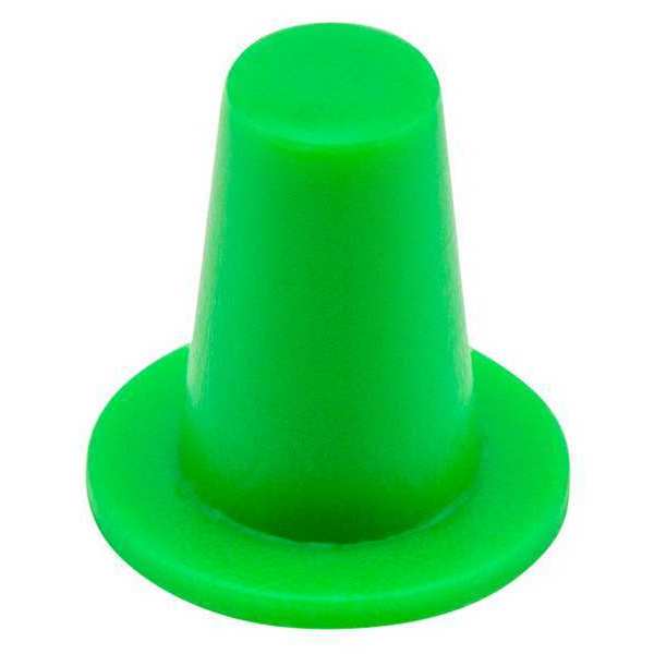 Tapered Cap/Plug, Green, 5000 PK