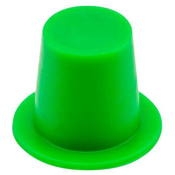 Tapered Cap/Plug, Green, 5000 PK