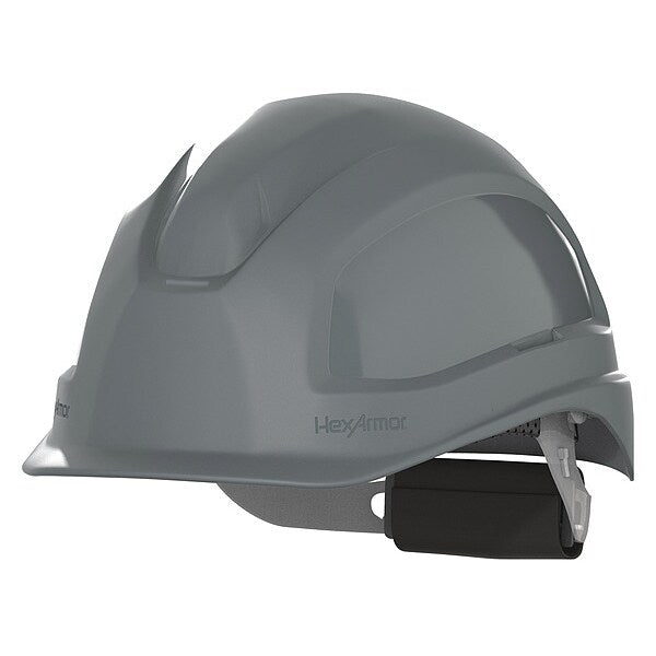 Front Brim Hard Hat, Type 1, Class E, Ratchet (6-Point), Gray