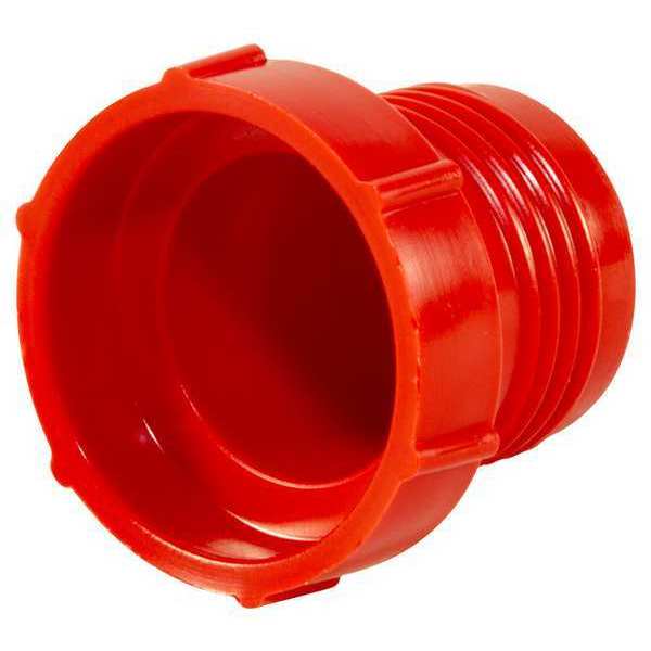 Threaded Plug, Red, 2500 PK