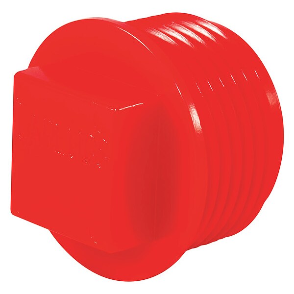 Threaded Plug, Red, 1000 PK