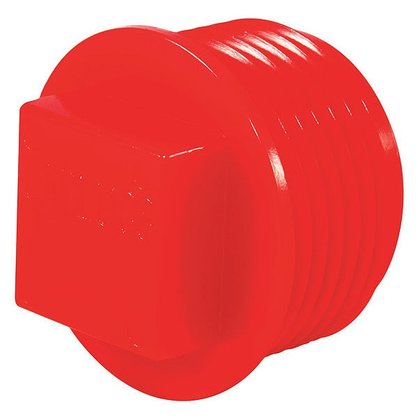 Threaded Plug, Red, 500 PK
