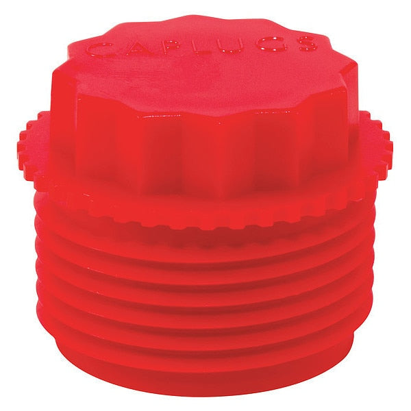 Threaded Plug, Red, 200 PK