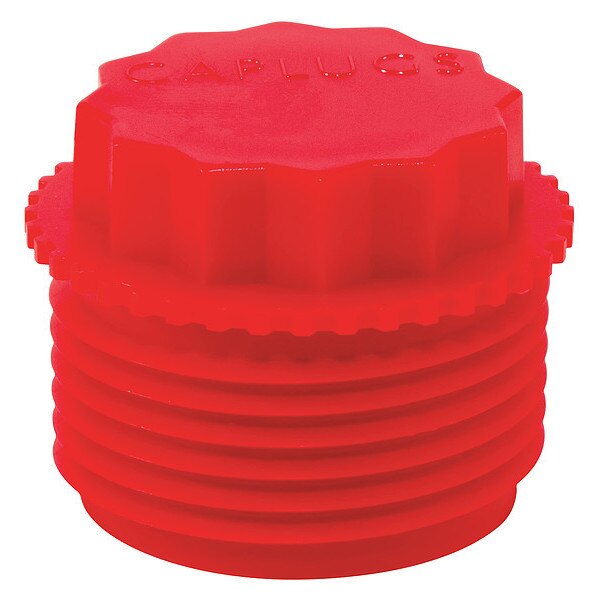 Threaded Plug, Red, 1000 PK