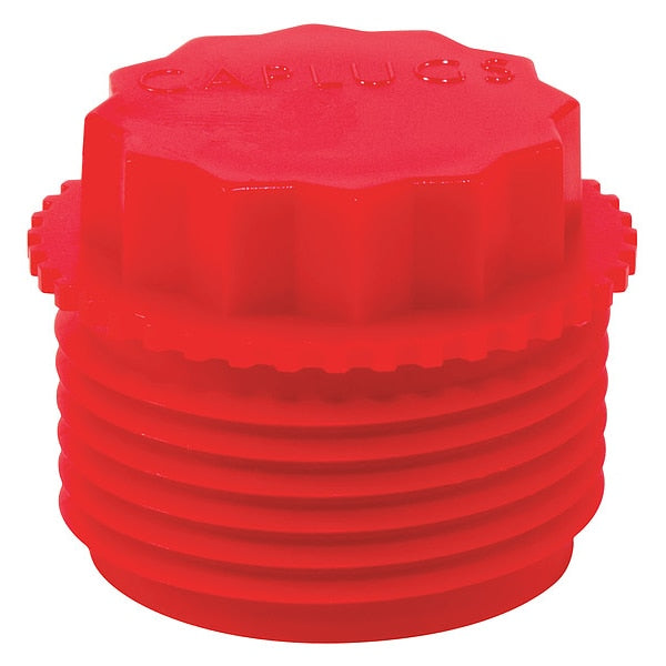Threaded Plug, Red, 200 PK