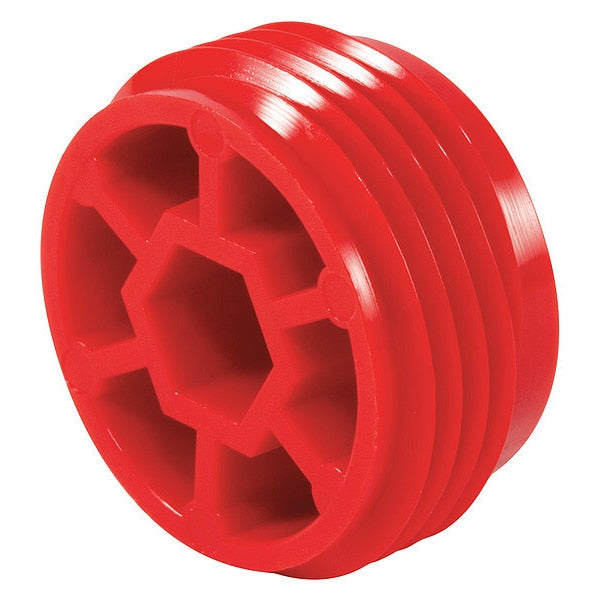 Threaded Plug, Red, 2500 PK