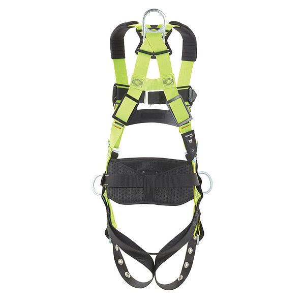 Miller H500 Harness, Vest Style, S/M, Polyester, Green
