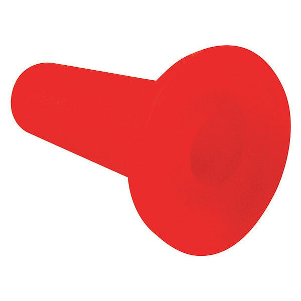 Silicone TW Tapered Cap/Plug, Red, 1000 PK