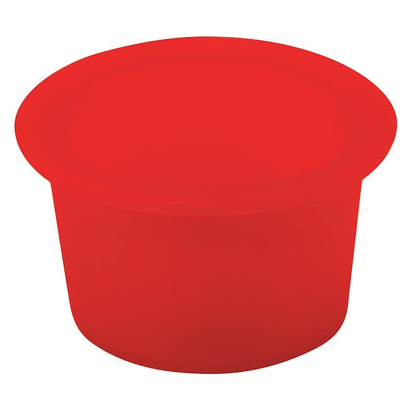 Silicone TW Tapered Cap/Plug, Red, 5000 PK