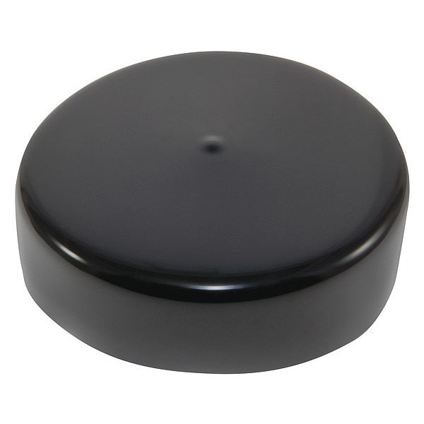 Vinyl Cap, 3 25/32 in Dia, Black, Vinyl 200 PK